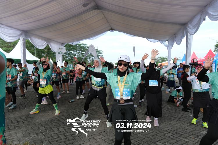 Race photo from Arutmin Borneo Run 2024