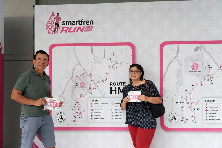 Race photo from Smartfren Run 2024