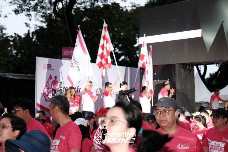 Race photo from Smartfren Run 2024