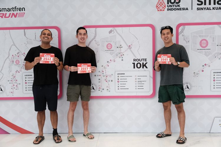 Race photo from Smartfren Run 2024