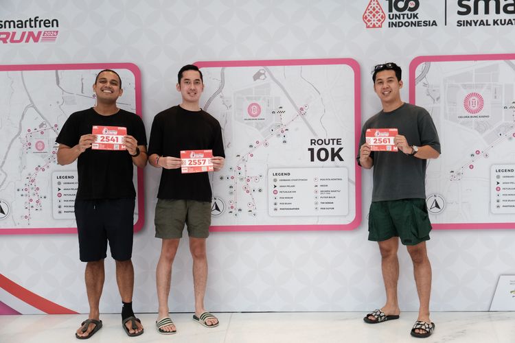 Race photo from Smartfren Run 2024