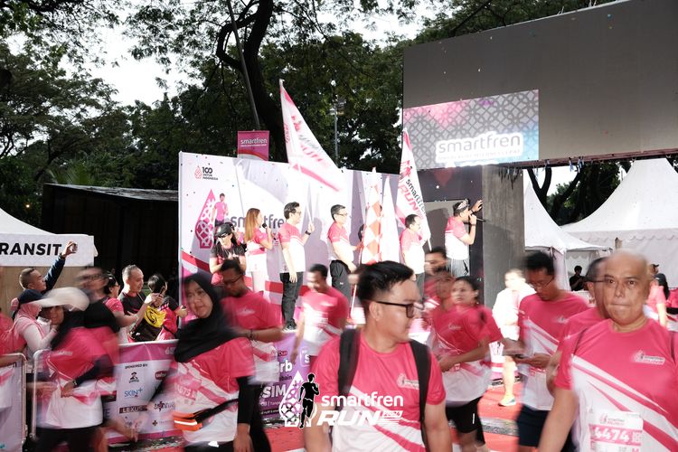 Race photo from Smartfren Run 2024