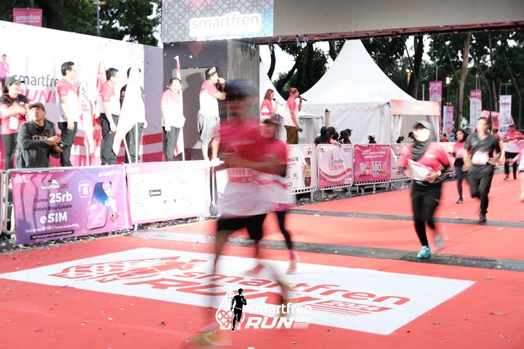 Race photo from Smartfren Run 2024