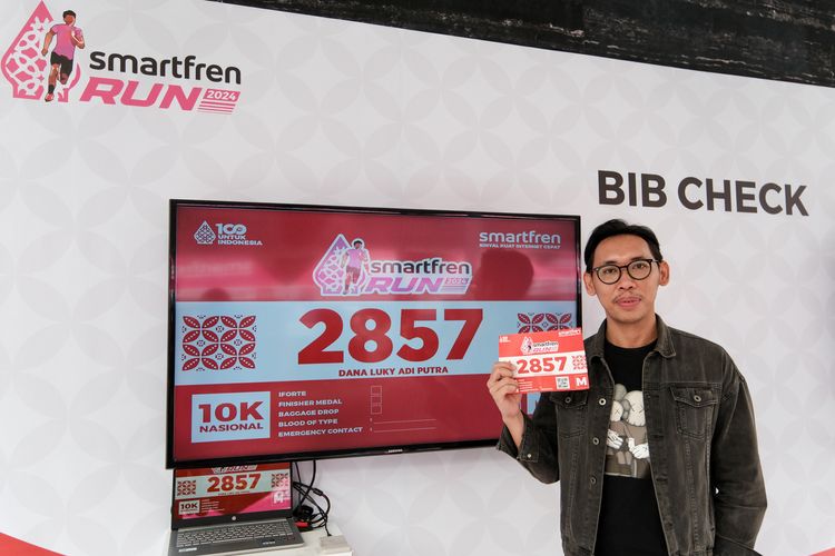Race photo from Smartfren Run 2024