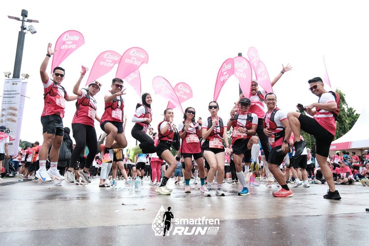 Race photo from Smartfren Run 2024