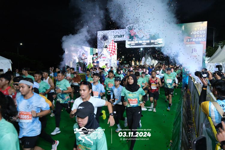 Race photo from Arutmin Borneo Run 2024
