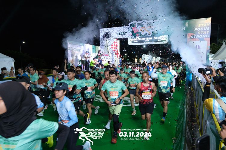 Race photo from Arutmin Borneo Run 2024