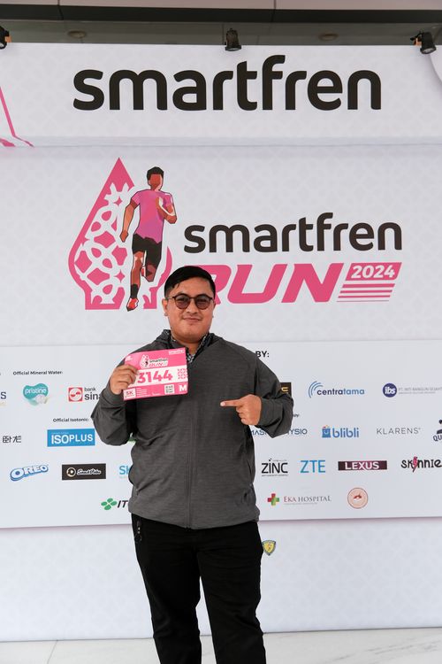 Race photo from Smartfren Run 2024