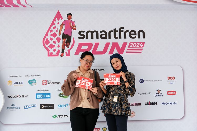 Race photo from Smartfren Run 2024