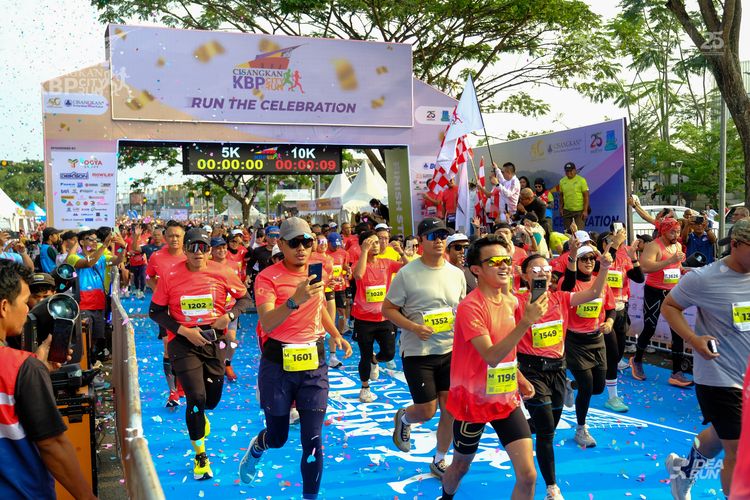 Race photo from CISANGKAN KBP CITY RUN 2025