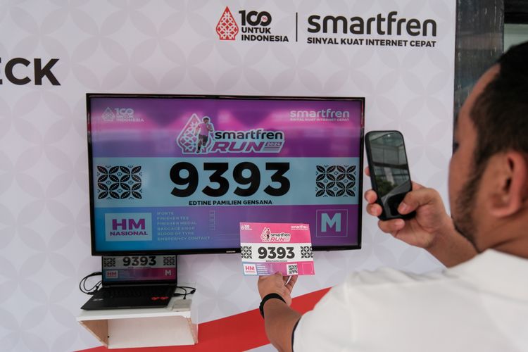 Race photo from Smartfren Run 2024