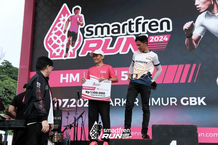 Race photo from Smartfren Run 2024