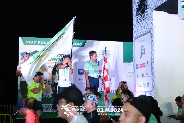 Race photo from Arutmin Borneo Run 2024