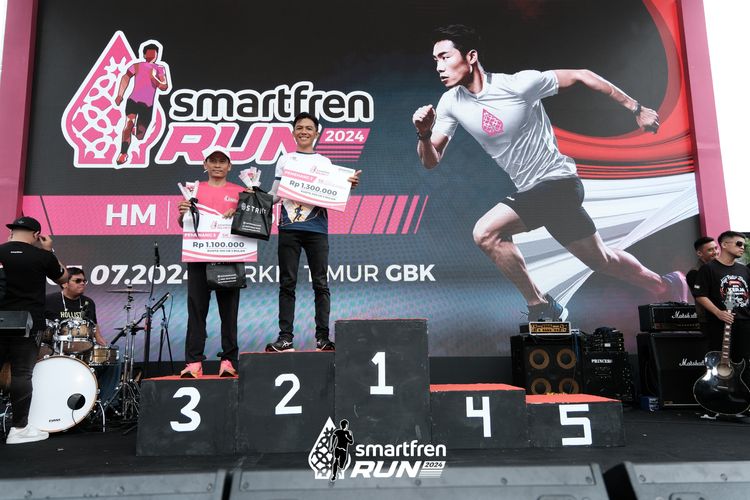 Race photo from Smartfren Run 2024