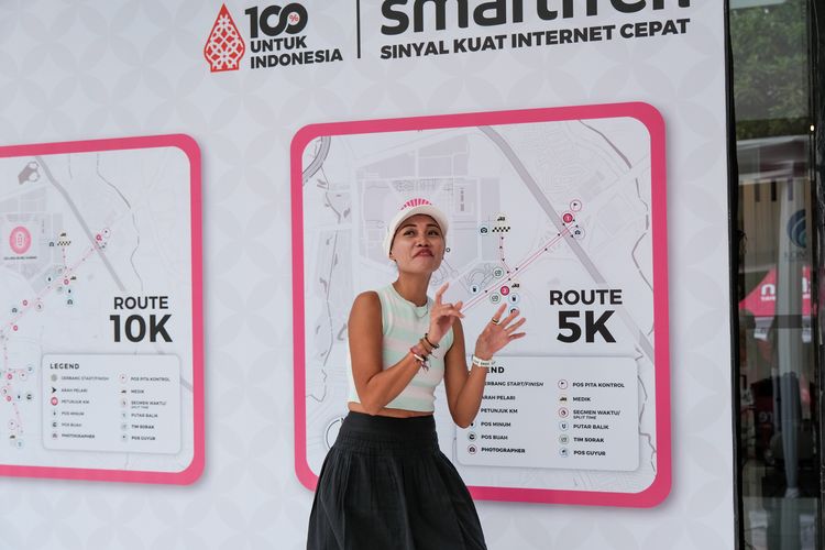 Race photo from Smartfren Run 2024