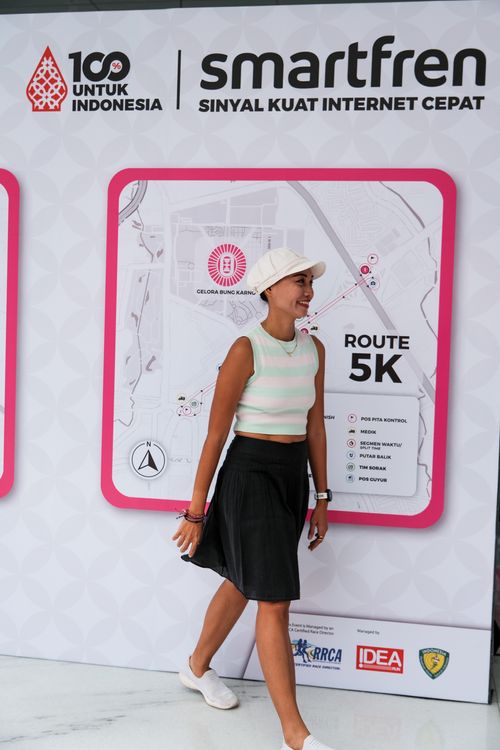 Race photo from Smartfren Run 2024