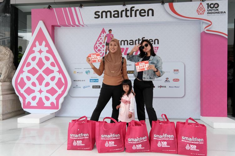 Race photo from Smartfren Run 2024