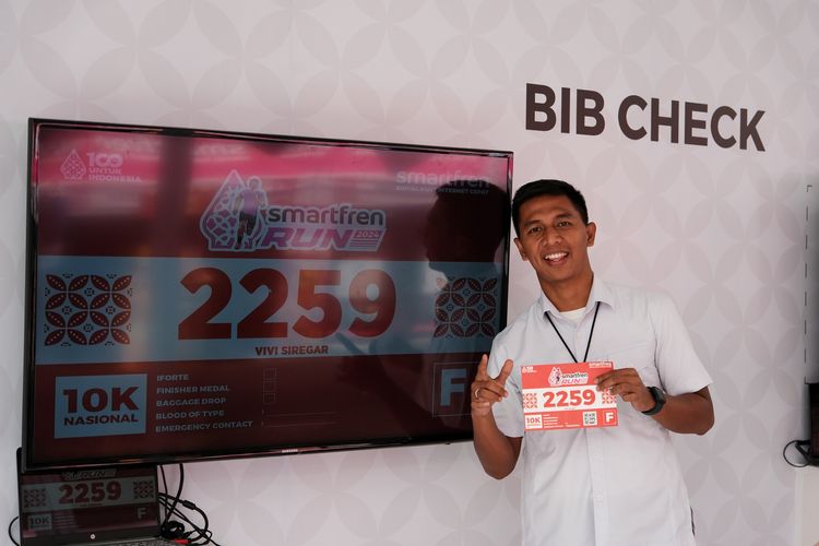 Race photo from Smartfren Run 2024