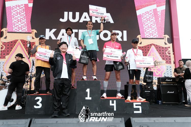 Race photo from Smartfren Run 2024
