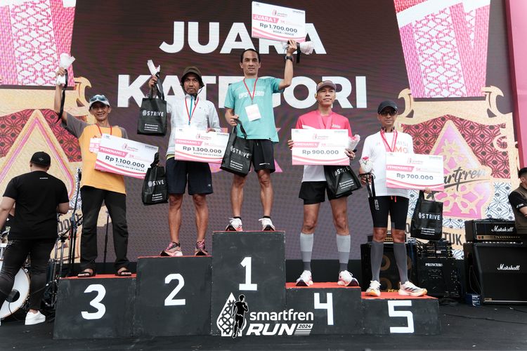 Race photo from Smartfren Run 2024