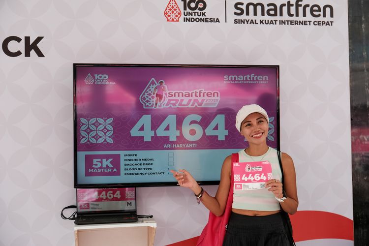 Race photo from Smartfren Run 2024
