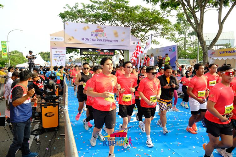 Race photo from CISANGKAN KBP CITY RUN 2025