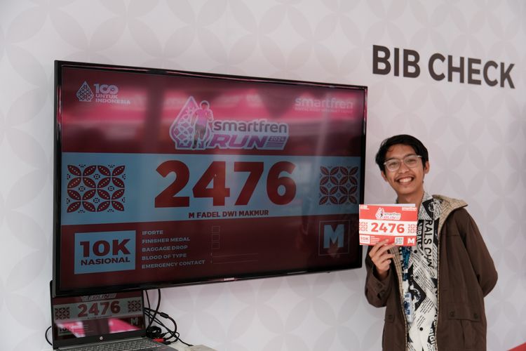 Race photo from Smartfren Run 2024