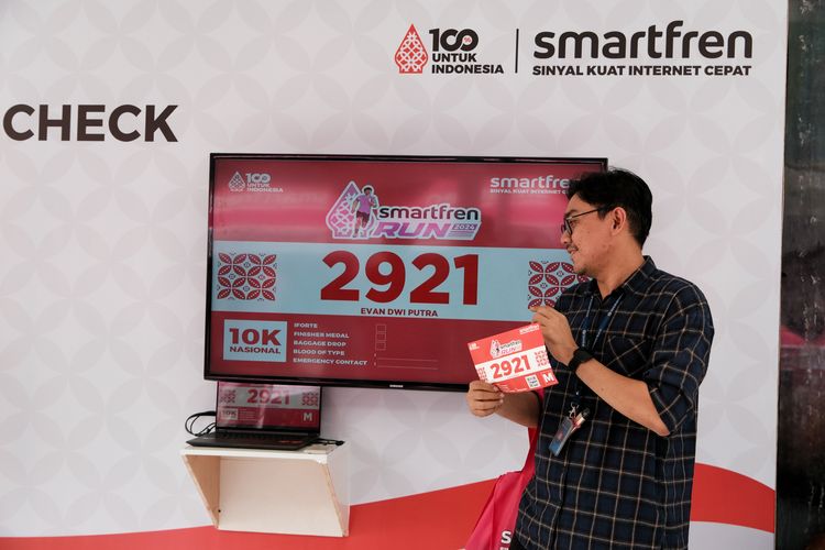 Race photo from Smartfren Run 2024