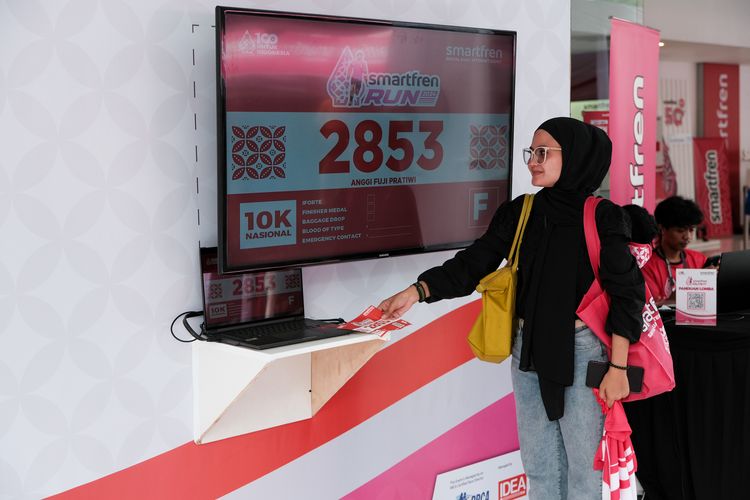 Race photo from Smartfren Run 2024