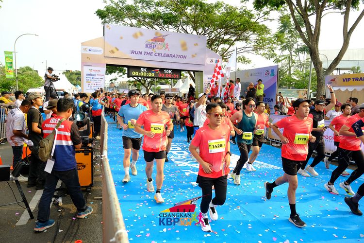 Race photo from CISANGKAN KBP CITY RUN 2025