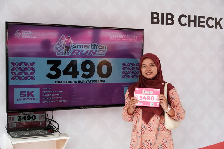 Race photo from Smartfren Run 2024
