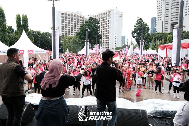 Race photo from Smartfren Run 2024