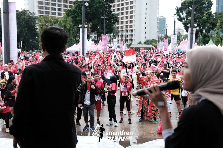 Race photo from Smartfren Run 2024