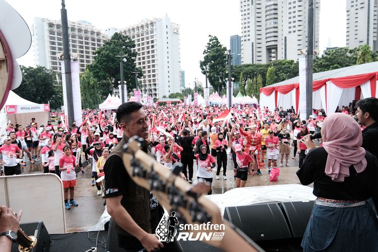 Race photo from Smartfren Run 2024