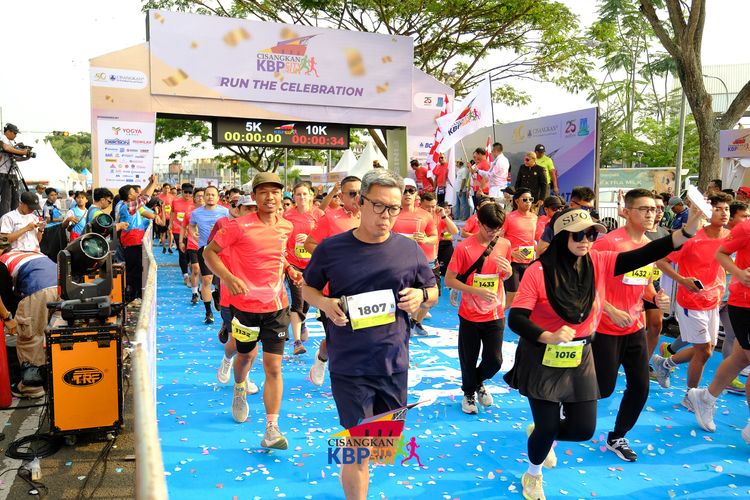 Race photo from CISANGKAN KBP CITY RUN 2025