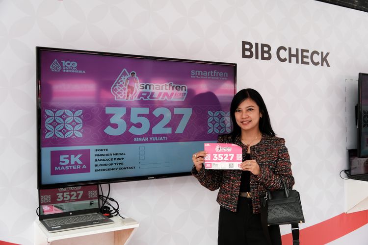 Race photo from Smartfren Run 2024