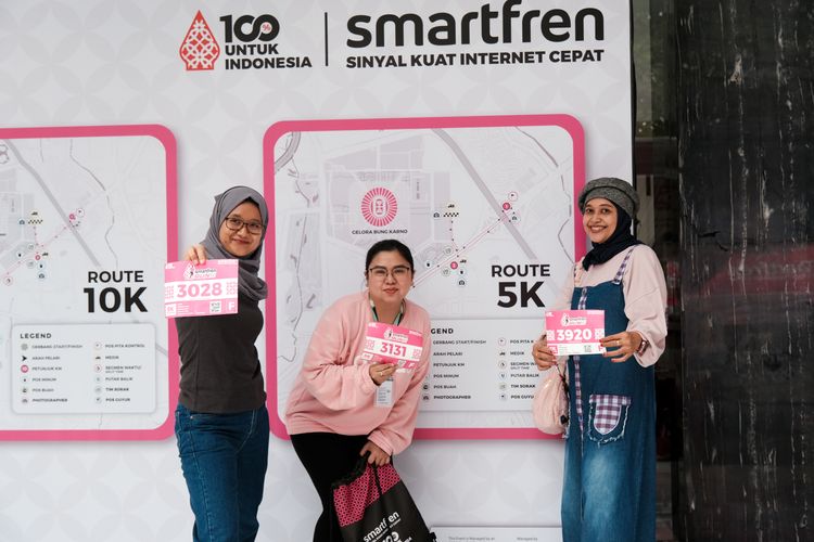 Race photo from Smartfren Run 2024