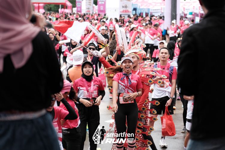 Race photo from Smartfren Run 2024