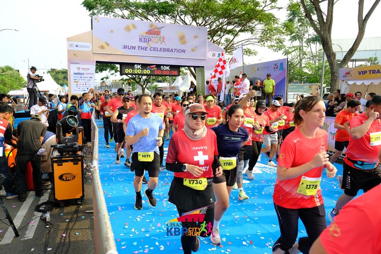 Race photo from CISANGKAN KBP CITY RUN 2025