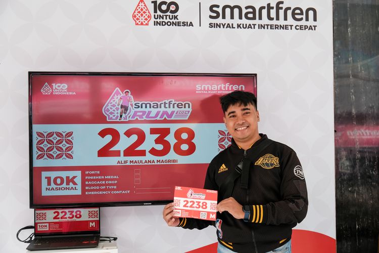 Race photo from Smartfren Run 2024