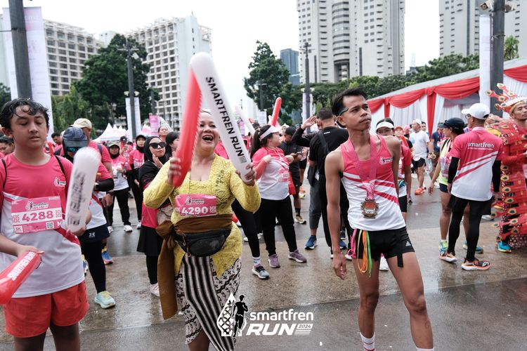 Race photo from Smartfren Run 2024
