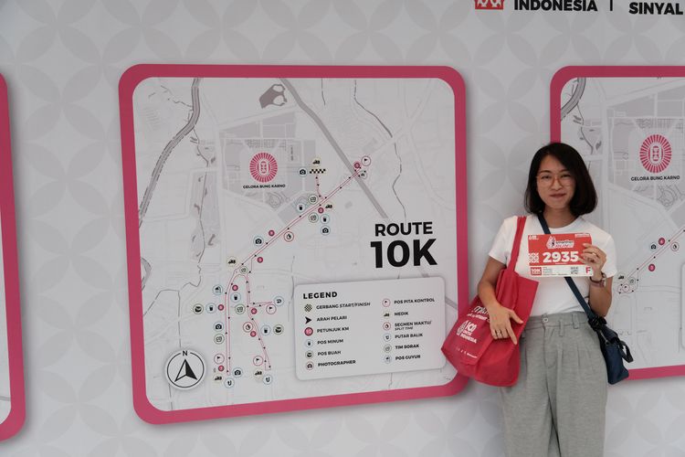 Race photo from Smartfren Run 2024