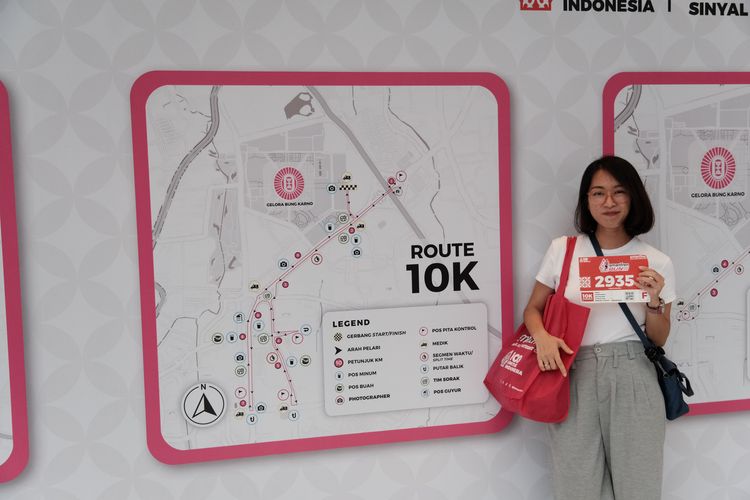 Race photo from Smartfren Run 2024