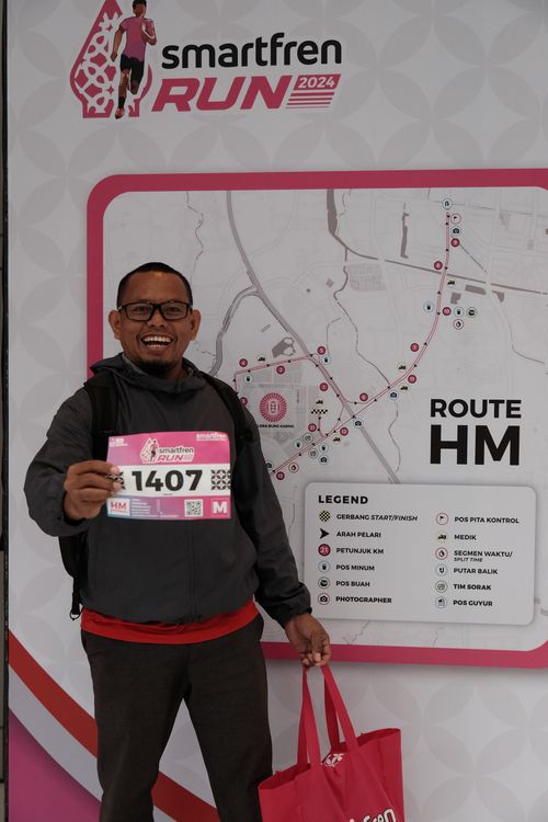 Race photo from Smartfren Run 2024