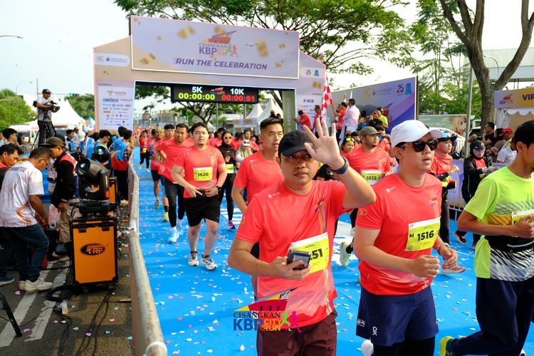 Race photo from CISANGKAN KBP CITY RUN 2025