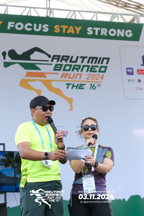 Race photo from Arutmin Borneo Run 2024