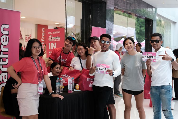 Race photo from Smartfren Run 2024