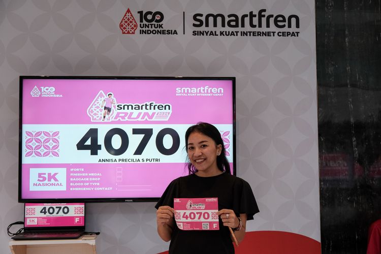 Race photo from Smartfren Run 2024