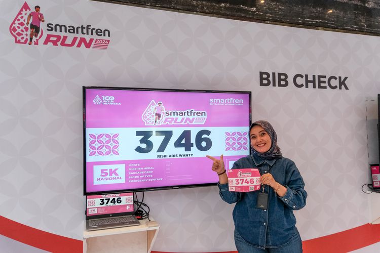 Race photo from Smartfren Run 2024