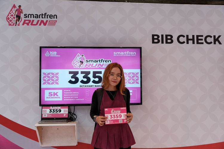 Race photo from Smartfren Run 2024